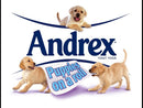 Andrex 2-Ply Toilet Roll Puppies On A Roll Clean & Gentle White (Pack of 9)