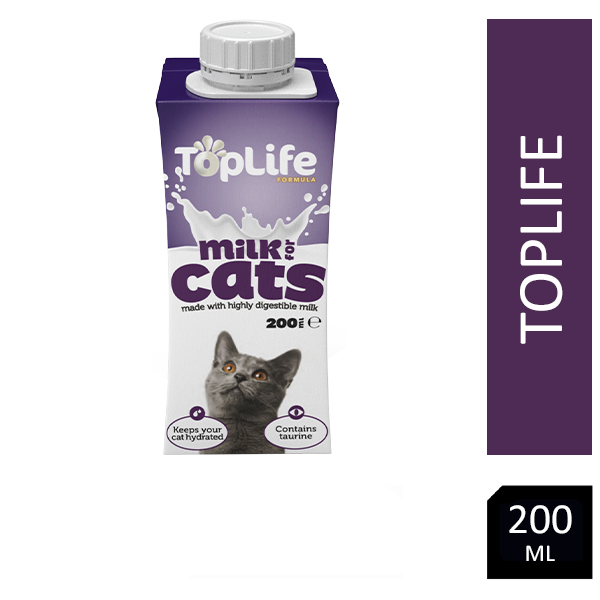 Toplife Formula Lactose Reduced Cat Milk (200ml) - Pack of 18 - ONE CLICK SUPPLIES