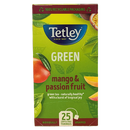 Tetley Green Tea Mango & Passion Fruit Enveloped 25's - ONE CLICK SUPPLIES