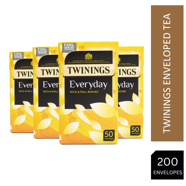 Twinings Everyday Tea 200 Tea Bags (Multipack of 4 x 50 Tea Bags)