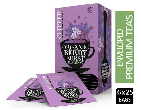 Clipper Organic Infusion Berry Burst 25 Envelopes - ONE CLICK SUPPLIES