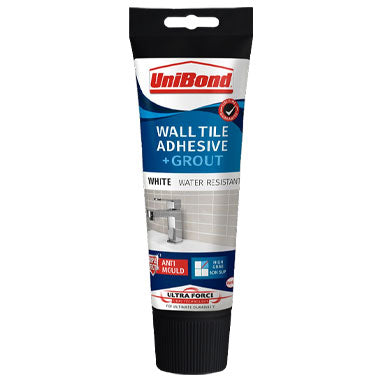 UniBond Wall Tile Adhesive + Grout 300g Tub White - ONE CLICK SUPPLIES