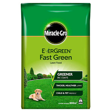Miracle-Gro Fast Green Lawn Food, 14kg Bag Spreader - 400 sq m Coverage - ONE CLICK SUPPLIES