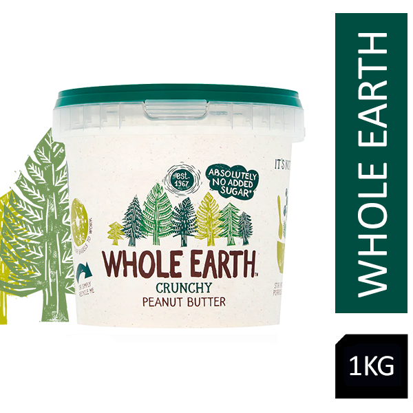 Whole Earth Crunchy Peanut Butter 1kg - ONE CLICK SUPPLIES