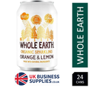 Whole Earth Organic Sparkling Orange & Lemon 24x330ml - ONE CLICK SUPPLIES