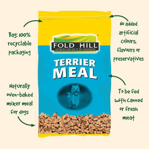 Fold Hill Plain Terrier Meal Dog Food 15kg - ONE CLICK SUPPLIES