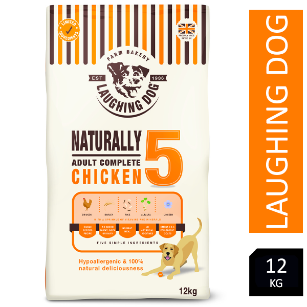 Laughing Dog Naturally 5 Chicken Complete 12kg - ONE CLICK SUPPLIES