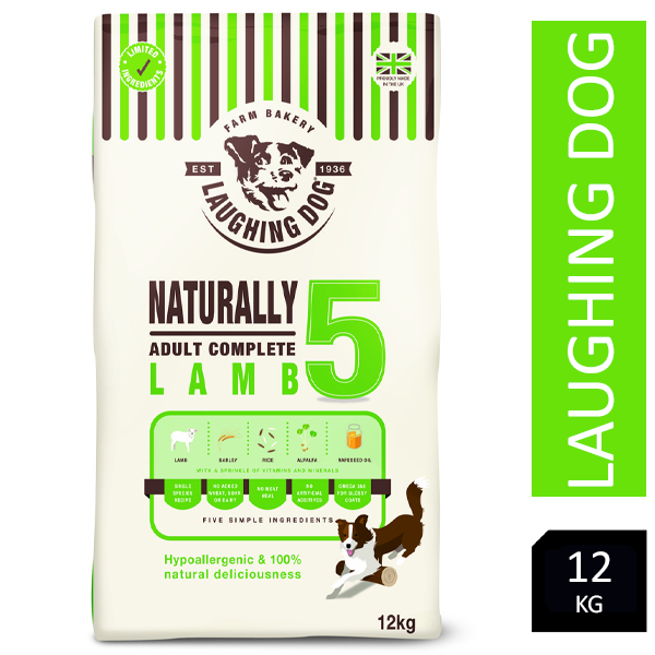 Laughing Dog Naturally 5 Lamb Complete 12kg - ONE CLICK SUPPLIES