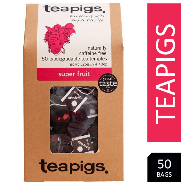 Teapigs Super Fruit Whole Leaf Tea Temples Bags  50's - 300's