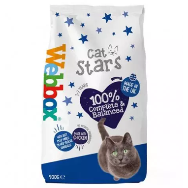 Webbox Cat Stars Complete Cat Food 1-7 Years 900g - ONE CLICK SUPPLIES