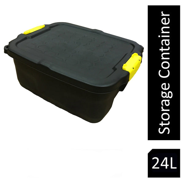 Strata Stackable Heavy Duty Trunk 24 Litre with Lid - ONE CLICK SUPPLIES