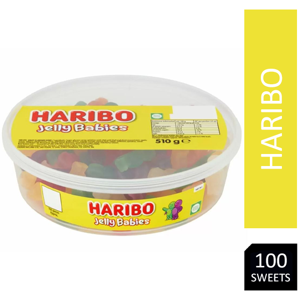 Haribo Jelly Babies Sweets Tub 100's - ONE CLICK SUPPLIES