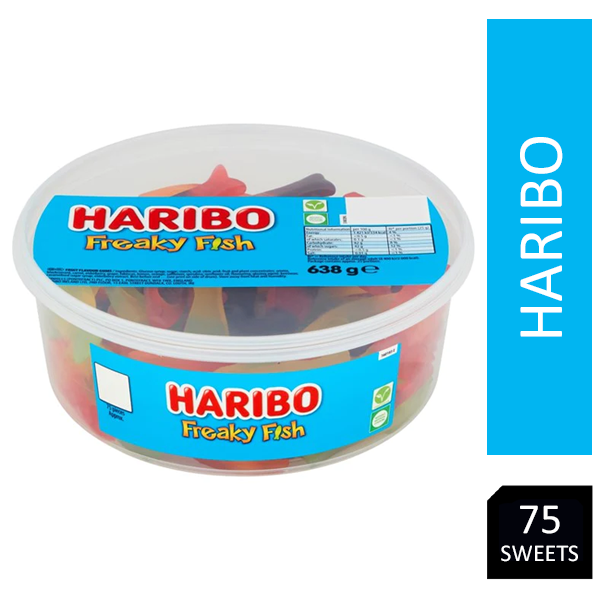 Haribo Freaky Fish Sweets Tub 100's - ONE CLICK SUPPLIES