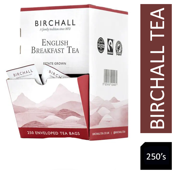Birchall English Breakfast Tea Envelopes 250's - ONE CLICK SUPPLIES