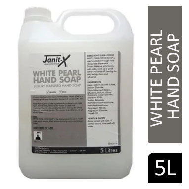 Janit-X Professional Luxury White Pearlised Hand Soap 5L Refill Bottle - ONE CLICK SUPPLIES