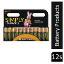Duracell Simply AA Batteries {MN1500B12SIMPLY}  Pack 12 - ONE CLICK SUPPLIES