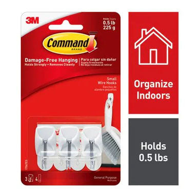 3M Command 17067 Small Wire Hooks 3 Pack - ONE CLICK SUPPLIES