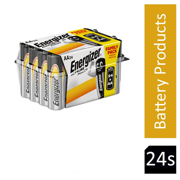 Energizer AA Alkaline Power Home Batteries Pack 24's - ONE CLICK SUPPLIES