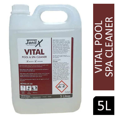 Janit-X Vital Pool, Spa & Wet Area Bacterial Cleaner & Maintainer 5 litre - ONE CLICK SUPPLIES