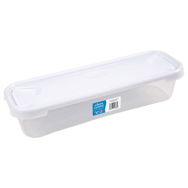 Wham Cuisine Clear/Ice White Food Box & Lid 1.2 Litre - ONE CLICK SUPPLIES
