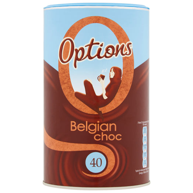 Options Belgian Hot Chocolate Jar 825g - ONE CLICK SUPPLIES