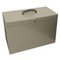 Cathedral Foolscap Grey Metal File Box - ONE CLICK SUPPLIES