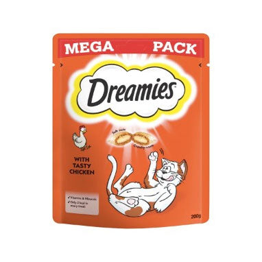 Dreamies Cat Treats with Chicken Mega Pack 6 x 200g {Full Case} - ONE CLICK SUPPLIES