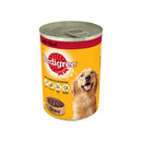 Pedigree Adult Dog Food Tin with Beef in Gravy 400g - ONE CLICK SUPPLIES
