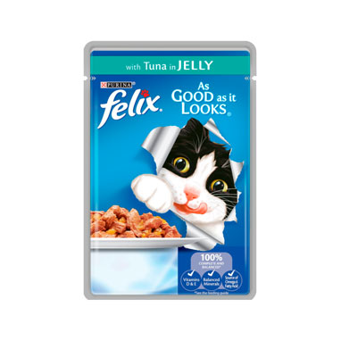 Felix As Good As It Looks Cat Food Tuna 20 x 100g {Full case} - ONE CLICK SUPPLIES