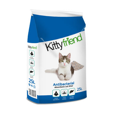 Kittyfriend Antibacterial Litter 25 Litre 100% BIODEGRADABLE & COMPOSTABLE - ONE CLICK SUPPLIES