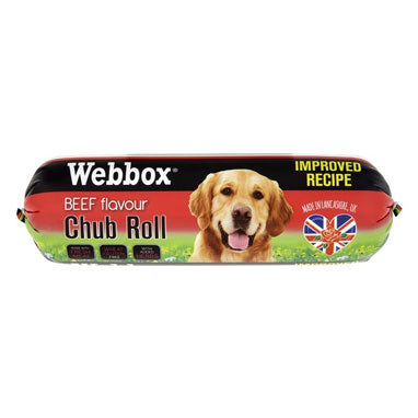 Webbox Dog Food Chub Roll Beef 720g - ONE CLICK SUPPLIES