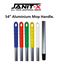 Janit-X 54" Aluminium Mop Handle Colour Coded RED - ONE CLICK SUPPLIES