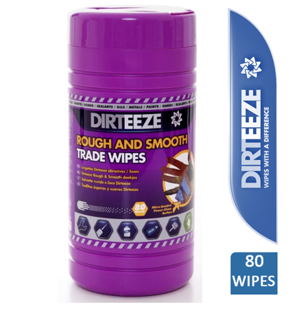 Dirteeze Trade Rough & Smooth Beaded Wipes Tub 80s - ONE CLICK SUPPLIES