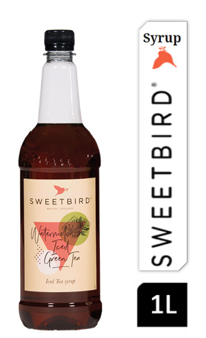 Sweetbird Watermelon Iced Green Tea Syrup 1litre (Plastic) - ONE CLICK SUPPLIES