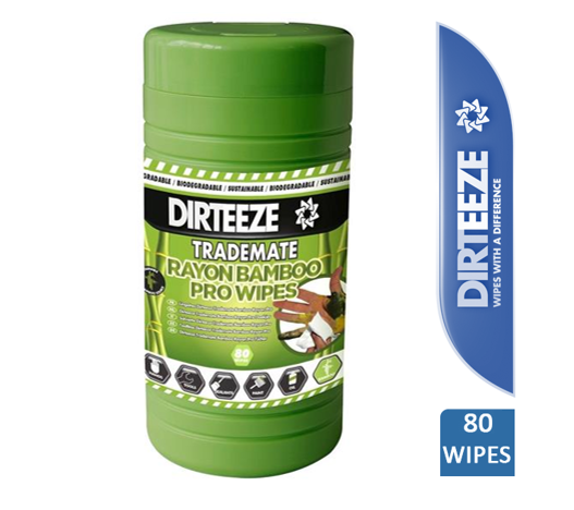 Dirteeze Trademate Rayon Bamboo Pro Wipes 80's - ONE CLICK SUPPLIES
