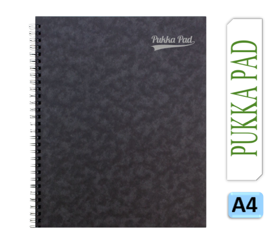 Pukka Notemakers Sidebound A4 Black (Pack of 10) 7277-PRS - ONE CLICK SUPPLIES