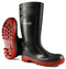 Dunlop Acifort Black & Red Ribbed Rubber Wellington Boots {All Sizes} - ONE CLICK SUPPLIES