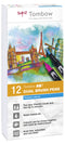 Tombow ABT Dual Brush Pen 2 Tips Primary Assorted Colours (Pack 12) - ABT-12P-1 - ONE CLICK SUPPLIES