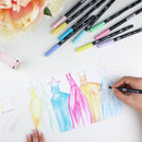 Tombow ABT Dual Brush Pen 2 Tips Pastel Assorted Colours (Pack 12) - ABT-12P-2 - ONE CLICK SUPPLIES