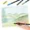 Tombow ABT Dual Brush Pen 2 Tips Primary Assorted Colours (Pack 6) - ABT-6P-1 - ONE CLICK SUPPLIES