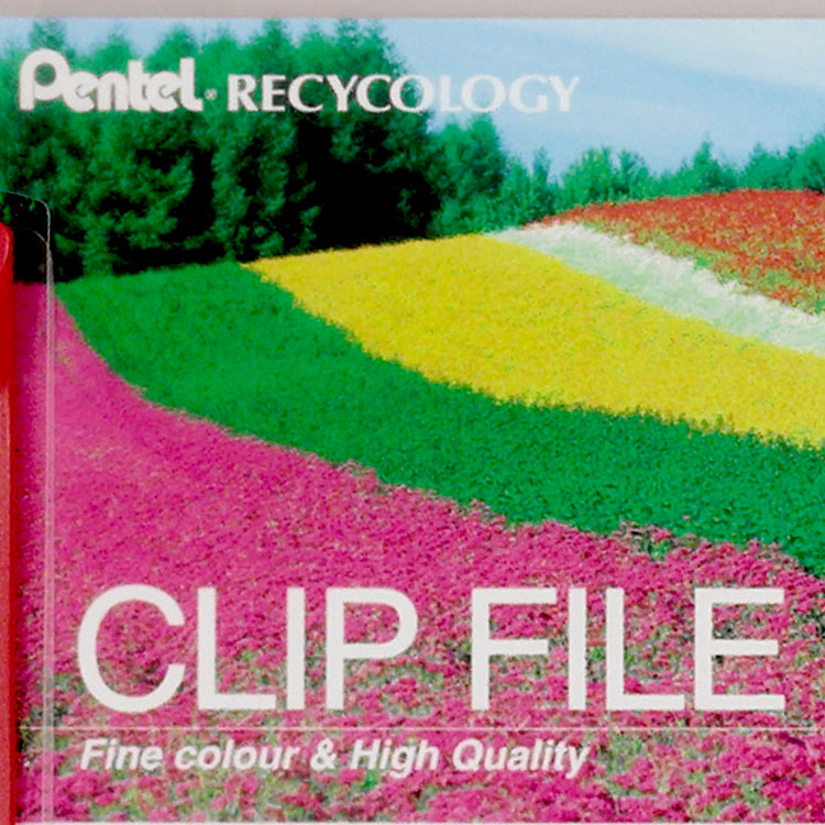 Pentel Recycology Clip File A4 Assorted Colours (Pack 10) - DCB14/MIX - ONE CLICK SUPPLIES