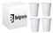 White Plastic 7oz Strong Drinking Tumbler Disposable Cups For Water Coolers - ONE CLICK SUPPLIES