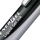 Pentel Energel XM Retractable Gel Rollerball Pen 0.7mm Tip 0.35mm Line Black (Pack 12) - BL77-AO - ONE CLICK SUPPLIES