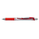 Pentel Energel XM Retractable Gel Rollerball Pen 0.7mm Tip 0.35mm Line Red (Pack 12) - BL77-BO - ONE CLICK SUPPLIES