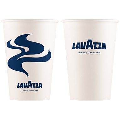 8oz Lavazza Single Walled Paper Cups - ONE CLICK SUPPLIES