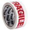 Premium Fragile White & Red Packaging Tape Rolls 50mmx66m - ONE CLICK SUPPLIES