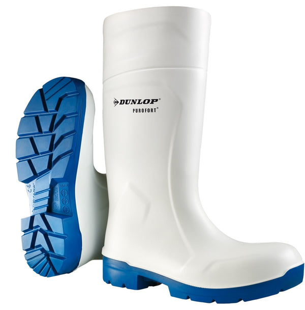 Dunlop Purofort Multigrip Full Safety WHITE {All Sizes} - ONE CLICK SUPPLIES