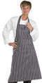 Chefs Butchers Apron Black/White Striped. - ONE CLICK SUPPLIES