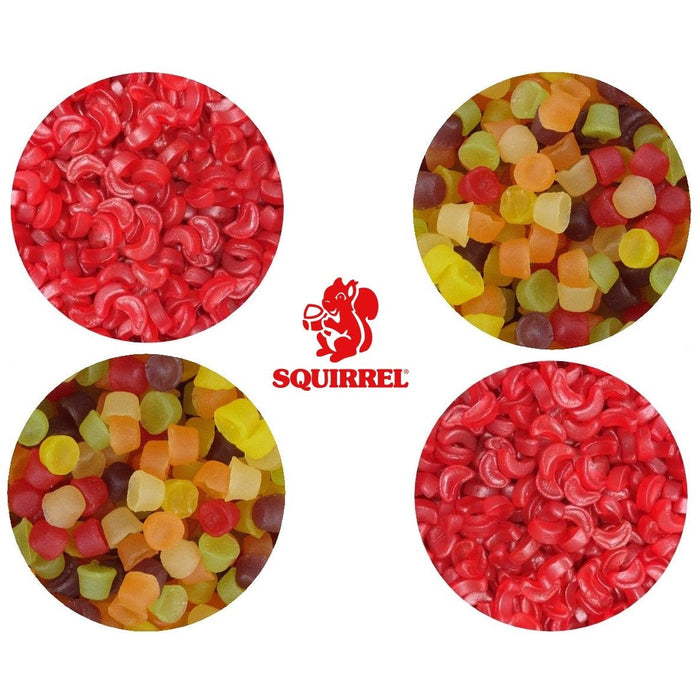 Squirrel Cherry Lips Scented Sweets 2.25kg Resealable Tub