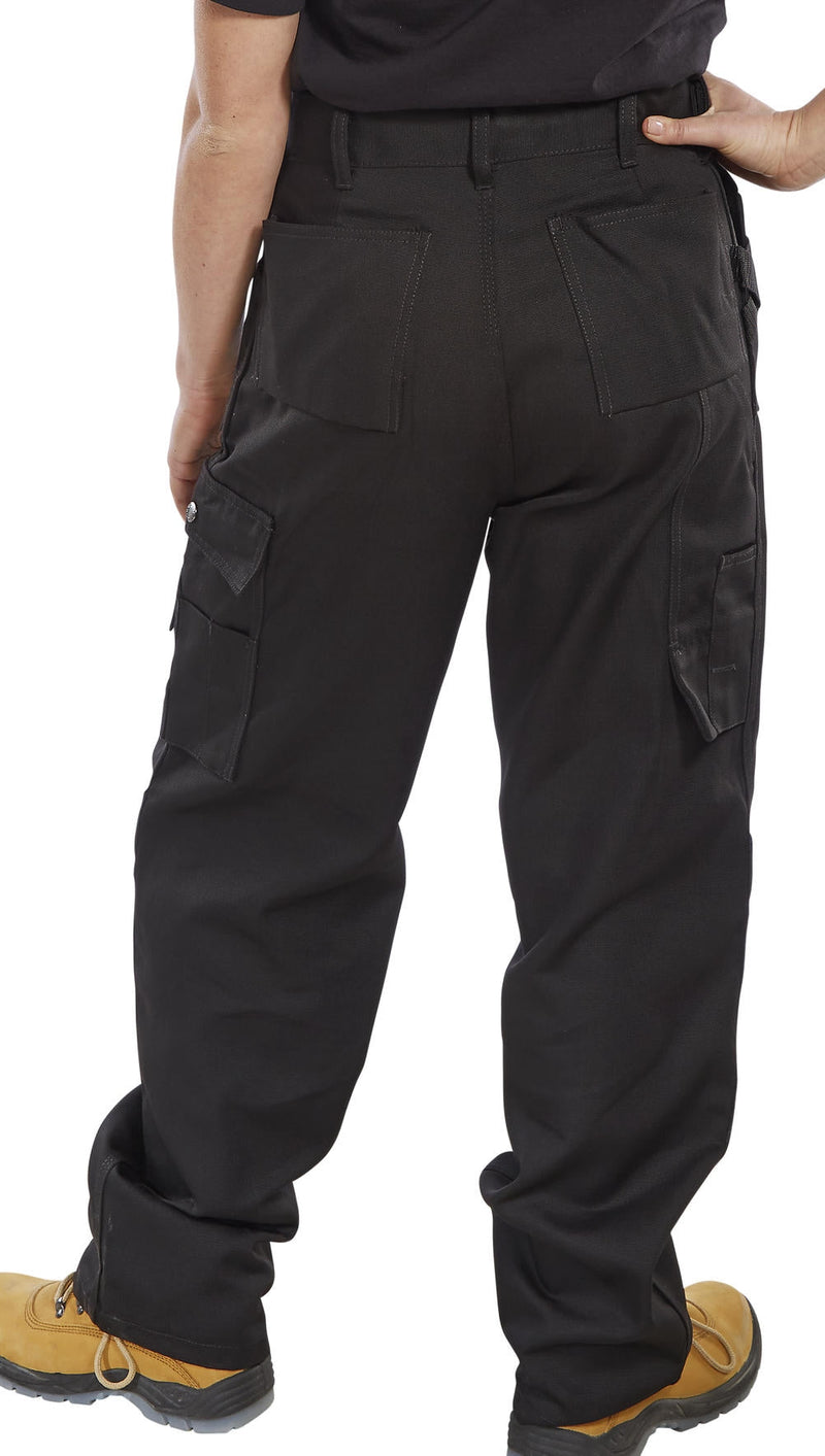 Beeswift Workwear Premium Black Cargo Trousers {All Sizes} - ONE CLICK SUPPLIES